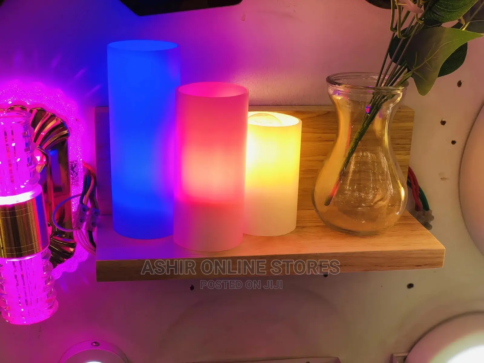 Unique Wall Light With Artificial Flower