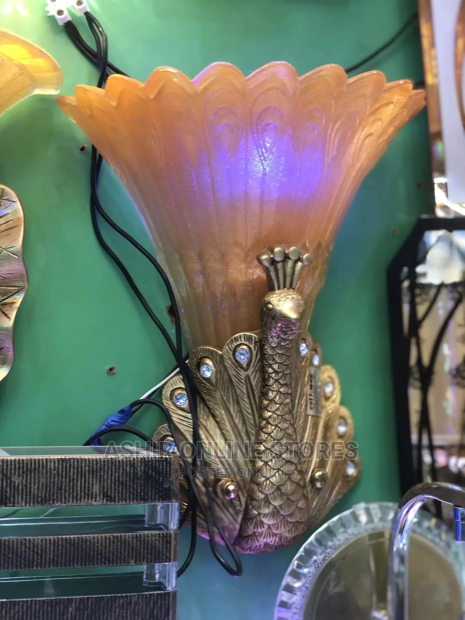 Peacock Wall Light