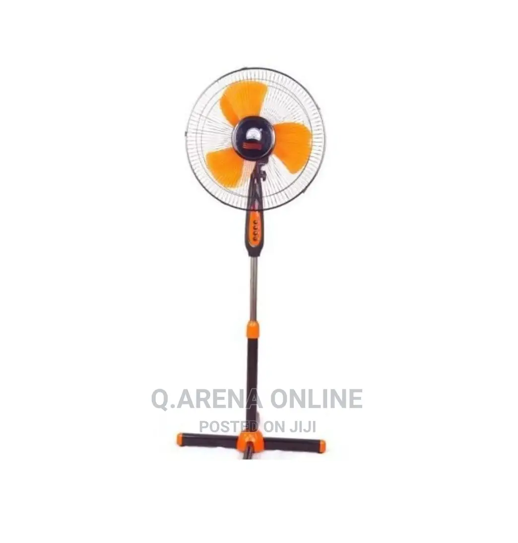 Electric Fan 16 Inch High Speed - Back, Orange