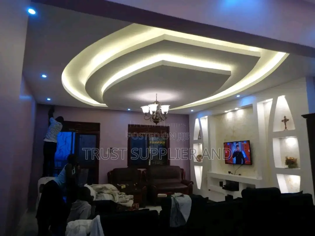Tv Unit and Gypsum Ceiling 400