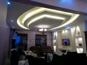 Tv Unit and Gypsum Ceiling 400
