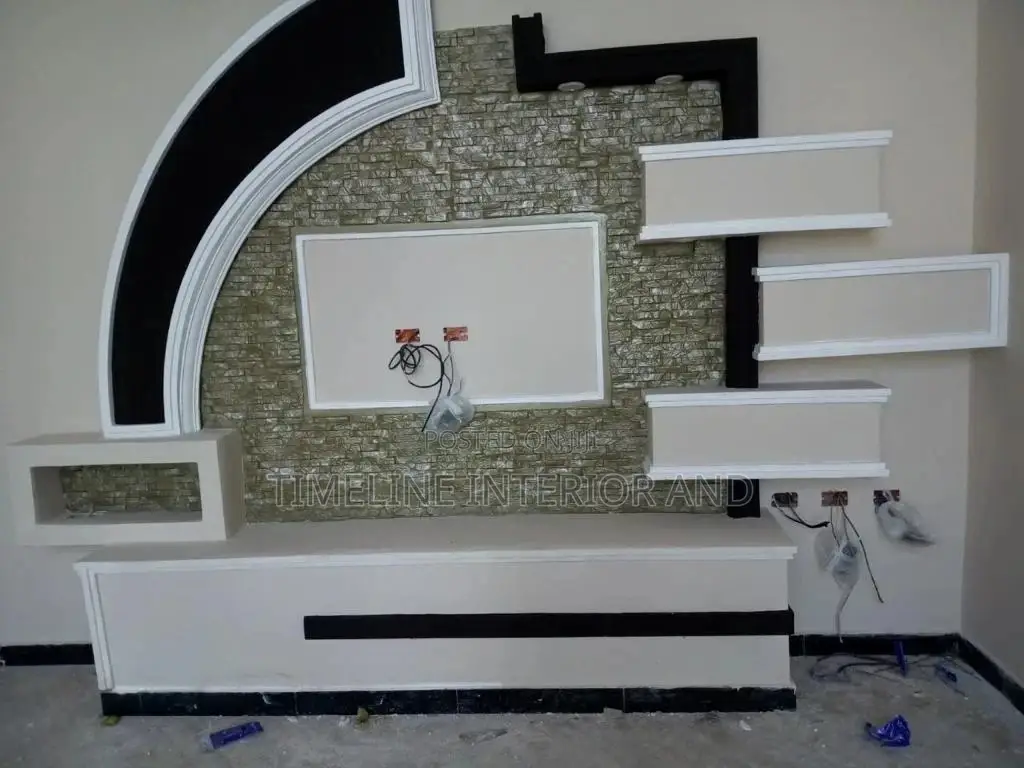 Attractive Gypsum TV Unit 829