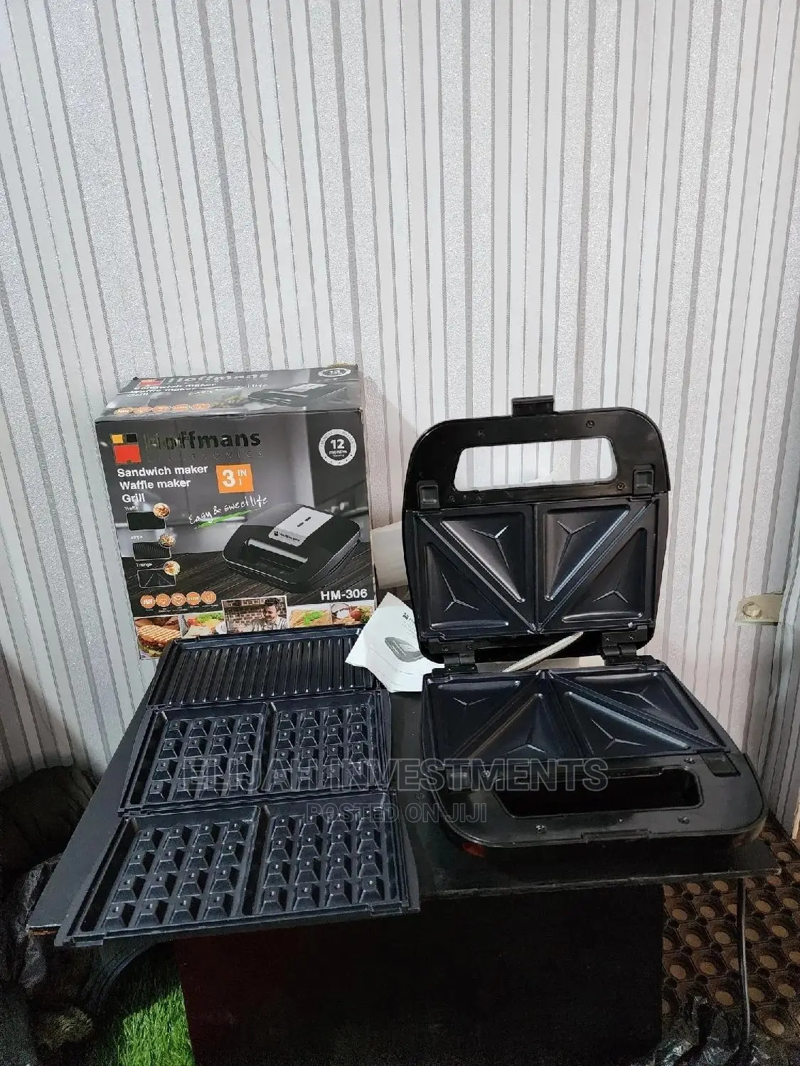 3 IN 1 Hoffmans Sandwich,Grill and Waffle Maker