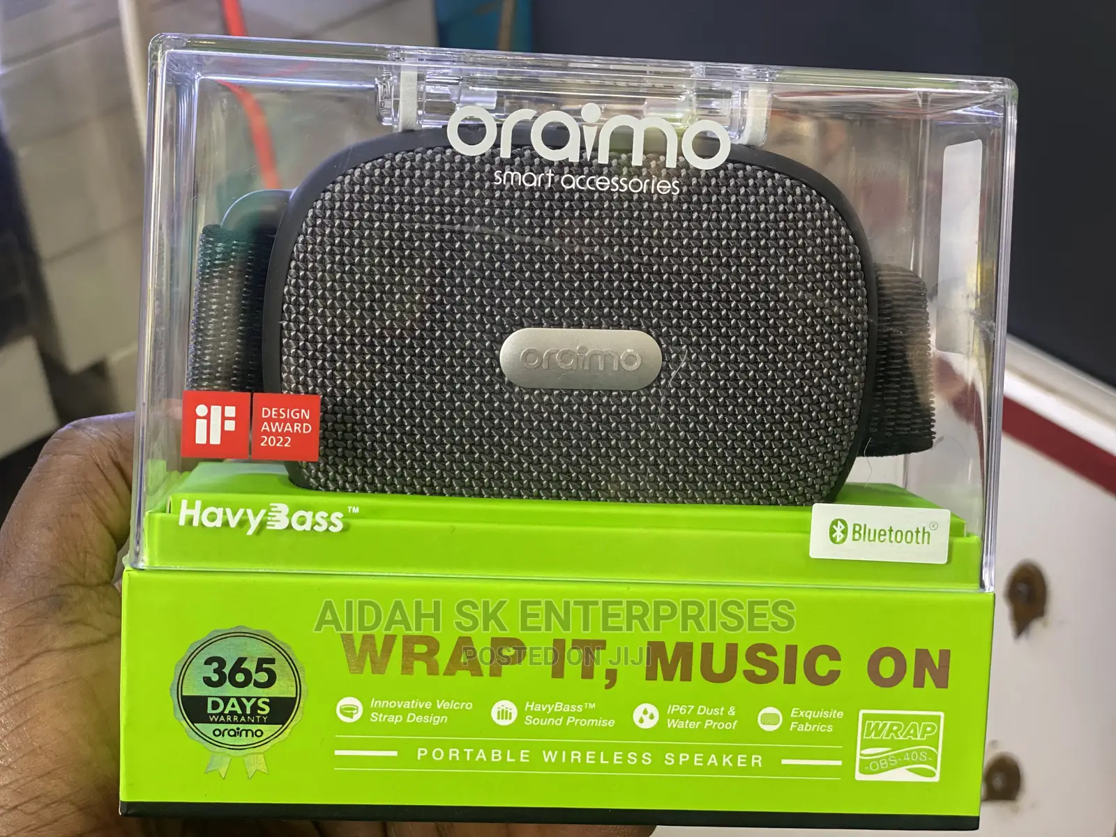 Oraimo Wrap It , Music on Wireless Speaker