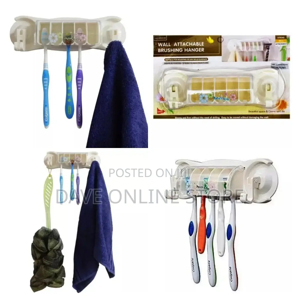Wall Attachable Tooth Brush Holder.