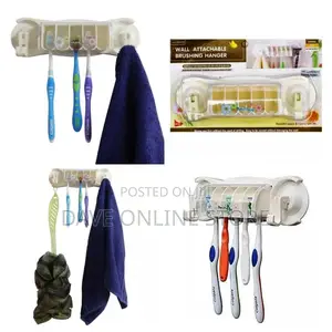 Wall Attachable Tooth Brush Holder.