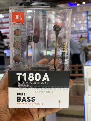 JBL T180A Pure Bass Earphones