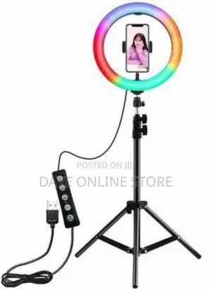 Photo - 10 Inch Rgb Selfie Video Led Ring Light