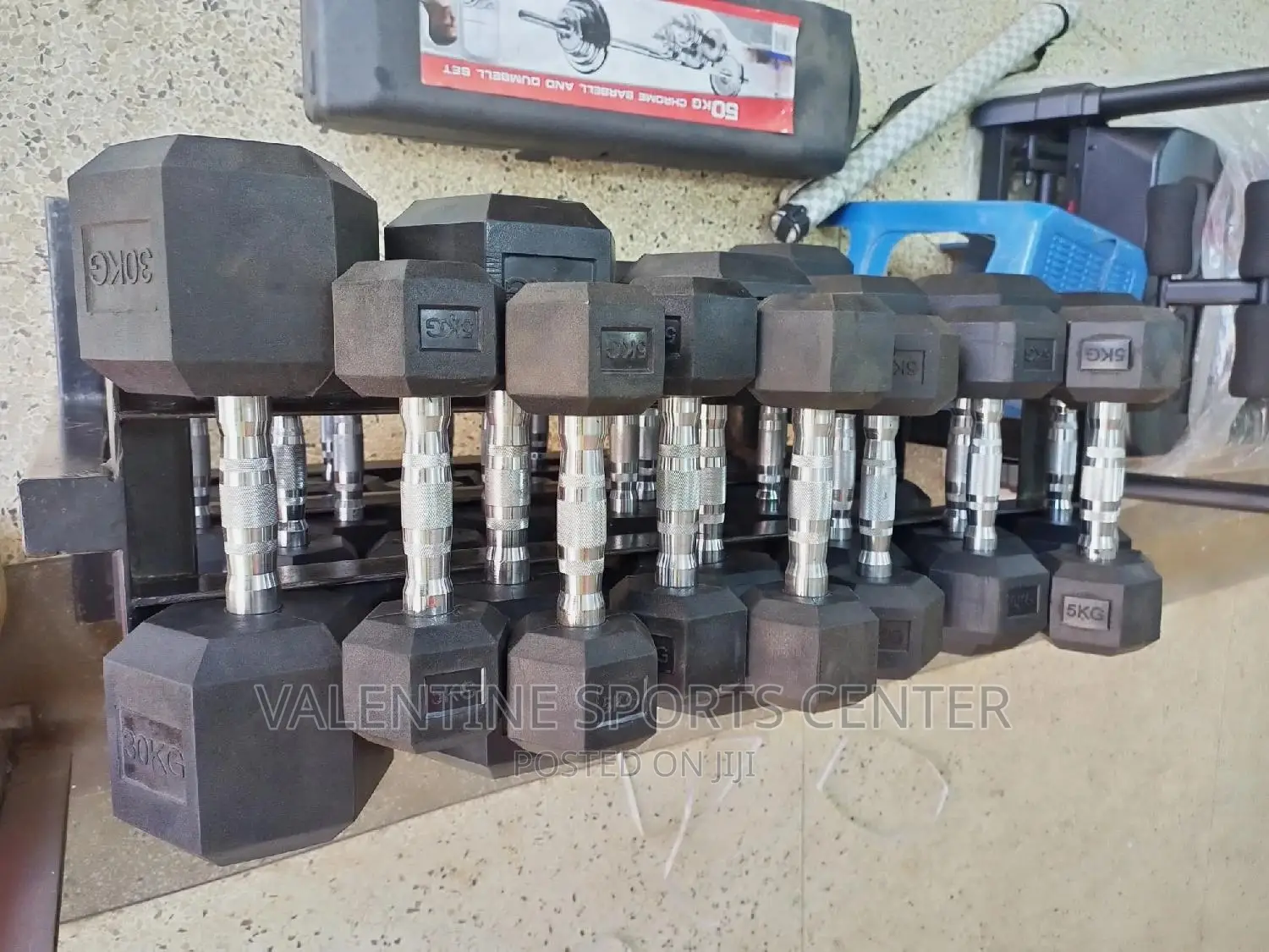 Dumbbells All Kg Black Original Material