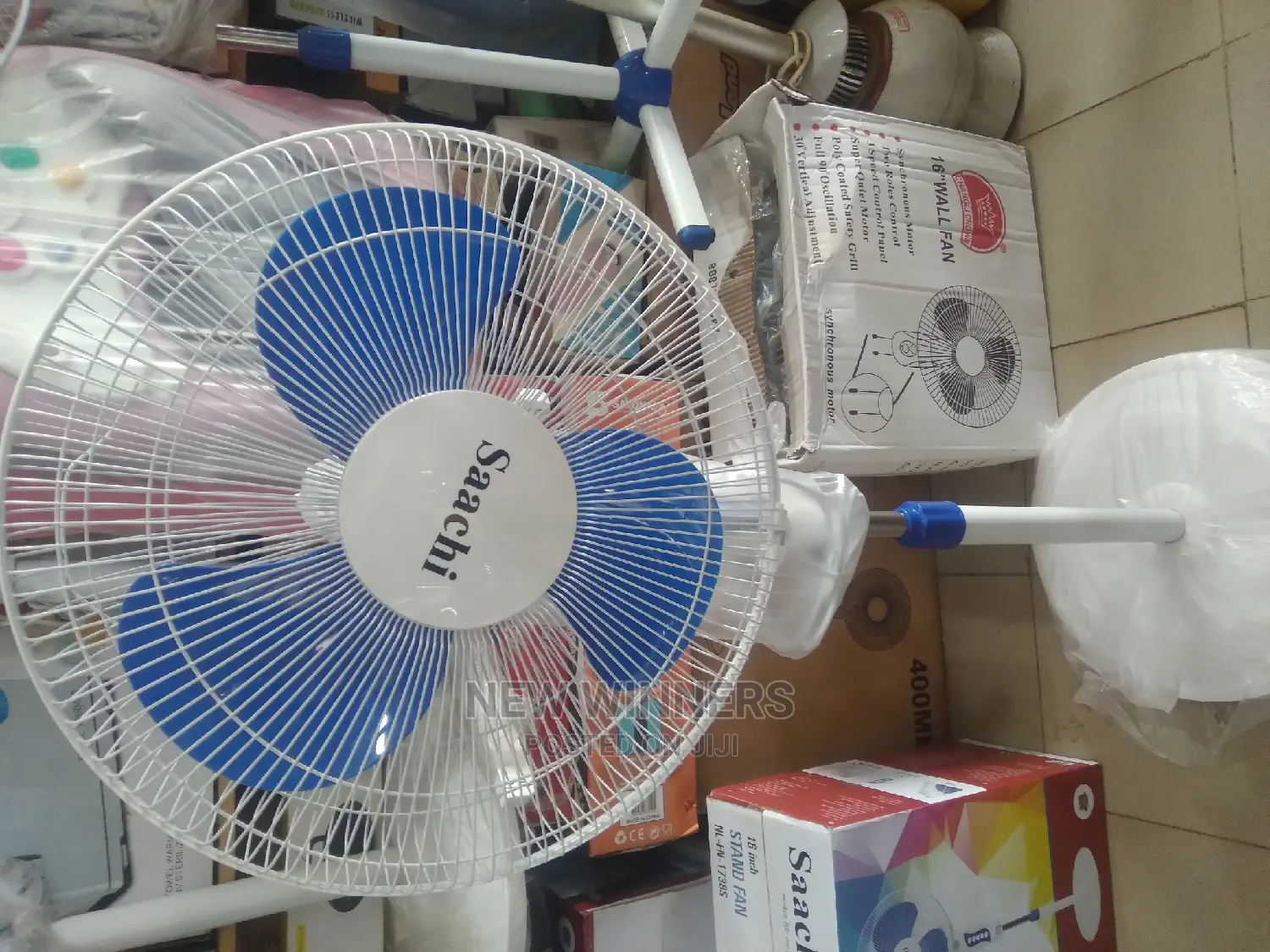 Sachi White Stand Fan