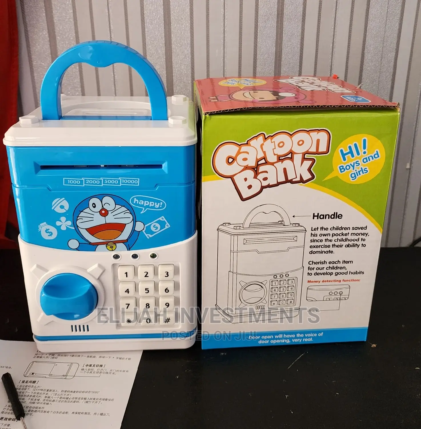 Kids Piggy Banks Blue