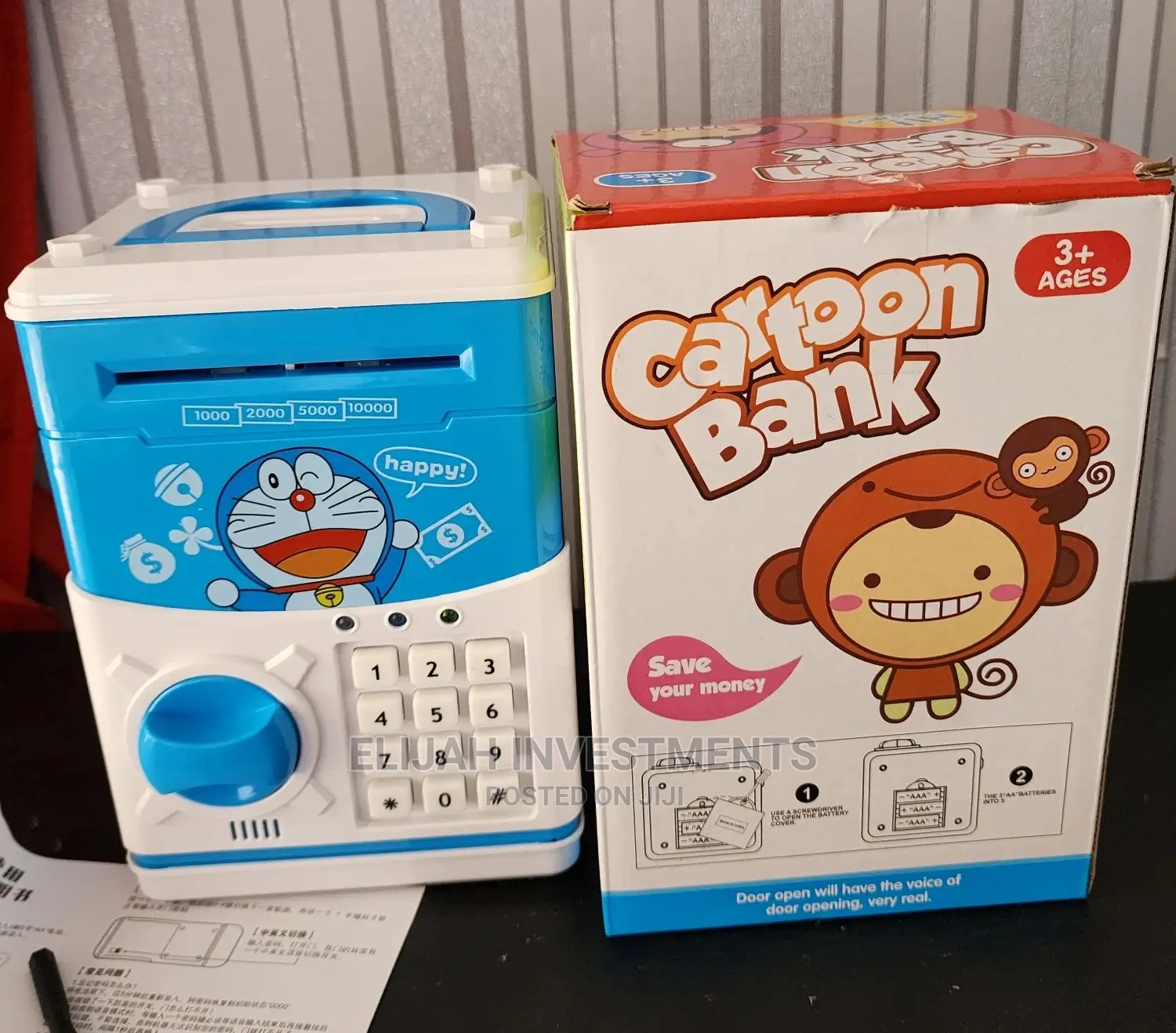Kids Piggy Banks Blue