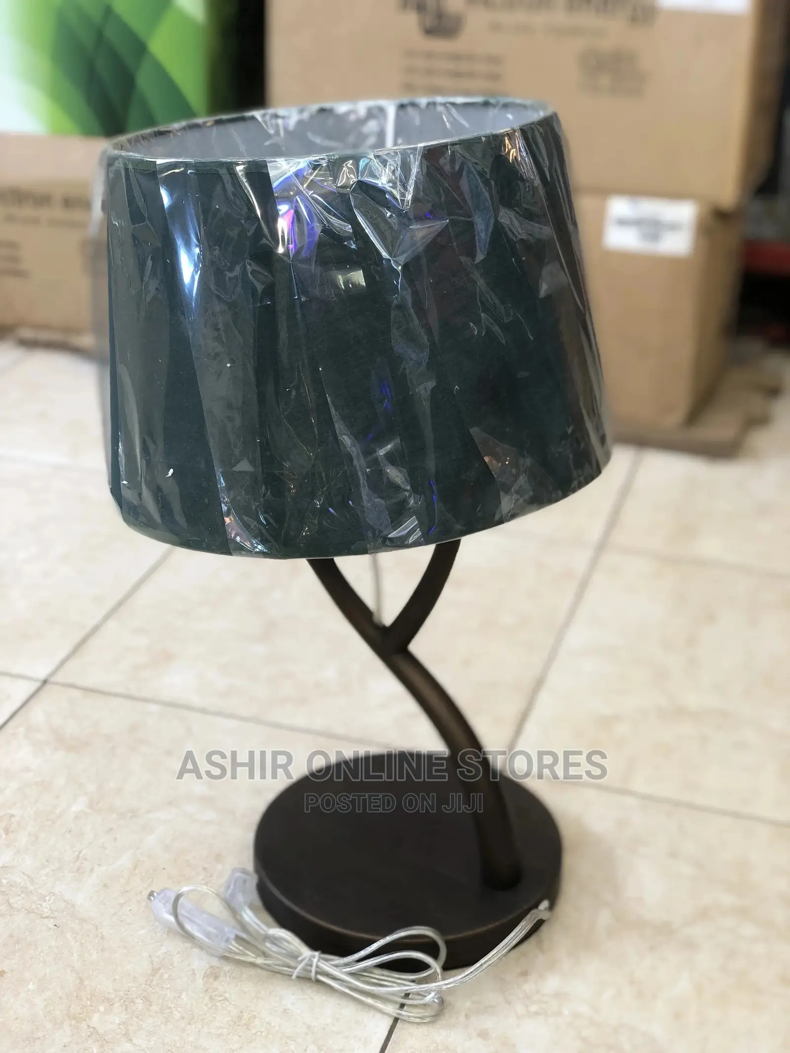Green Bedside Lamp/Table Lamp