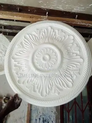Gypsum Molded Centerpiece.