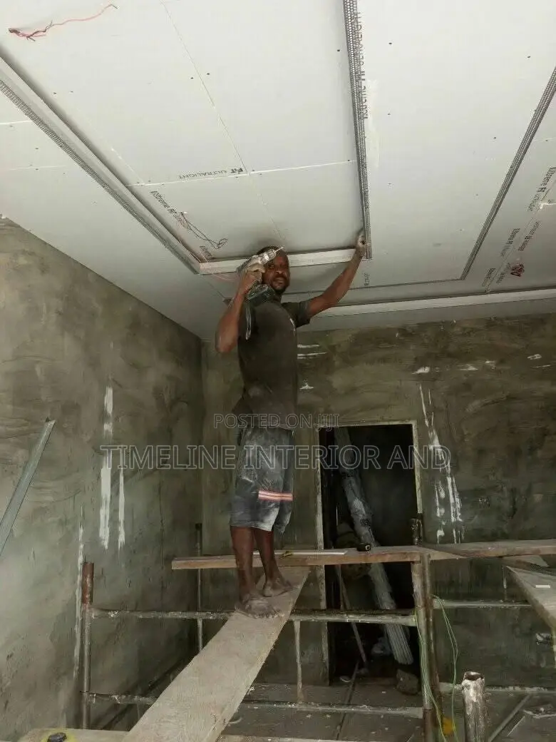 Sitting Room Gypsum Boards Decorations.