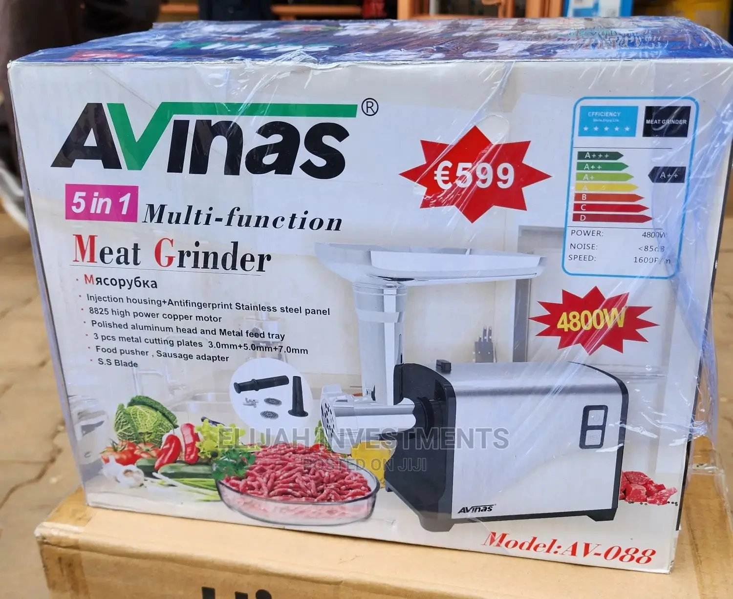 5 in 1 Avinas Meat Grinder With Sausage Maker
