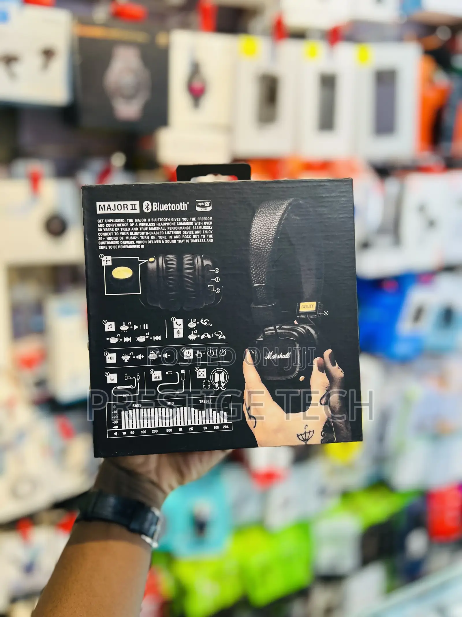 Marshall Major 2 Headphones With 30 Hours Playtime