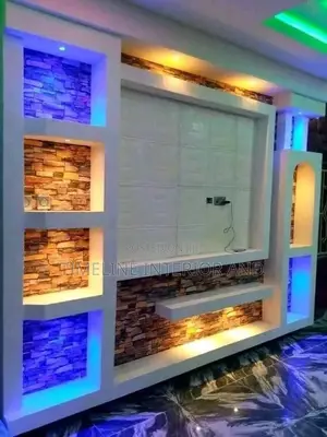 Colorful Gypsum Tv Units.