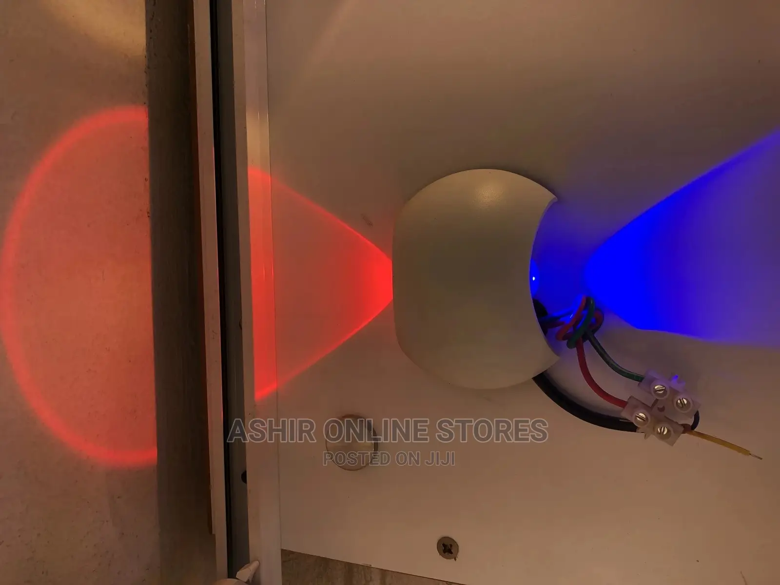 Red and Blue Wall Light