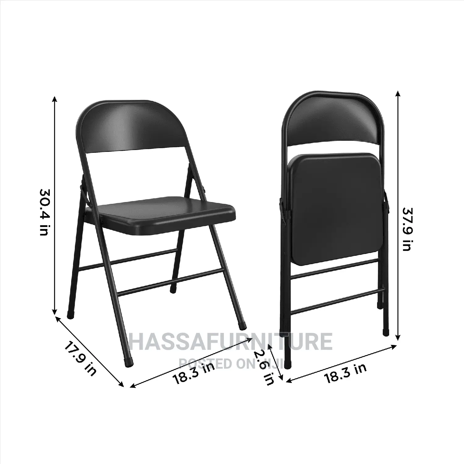 Leather Foldable Chairs Brand New