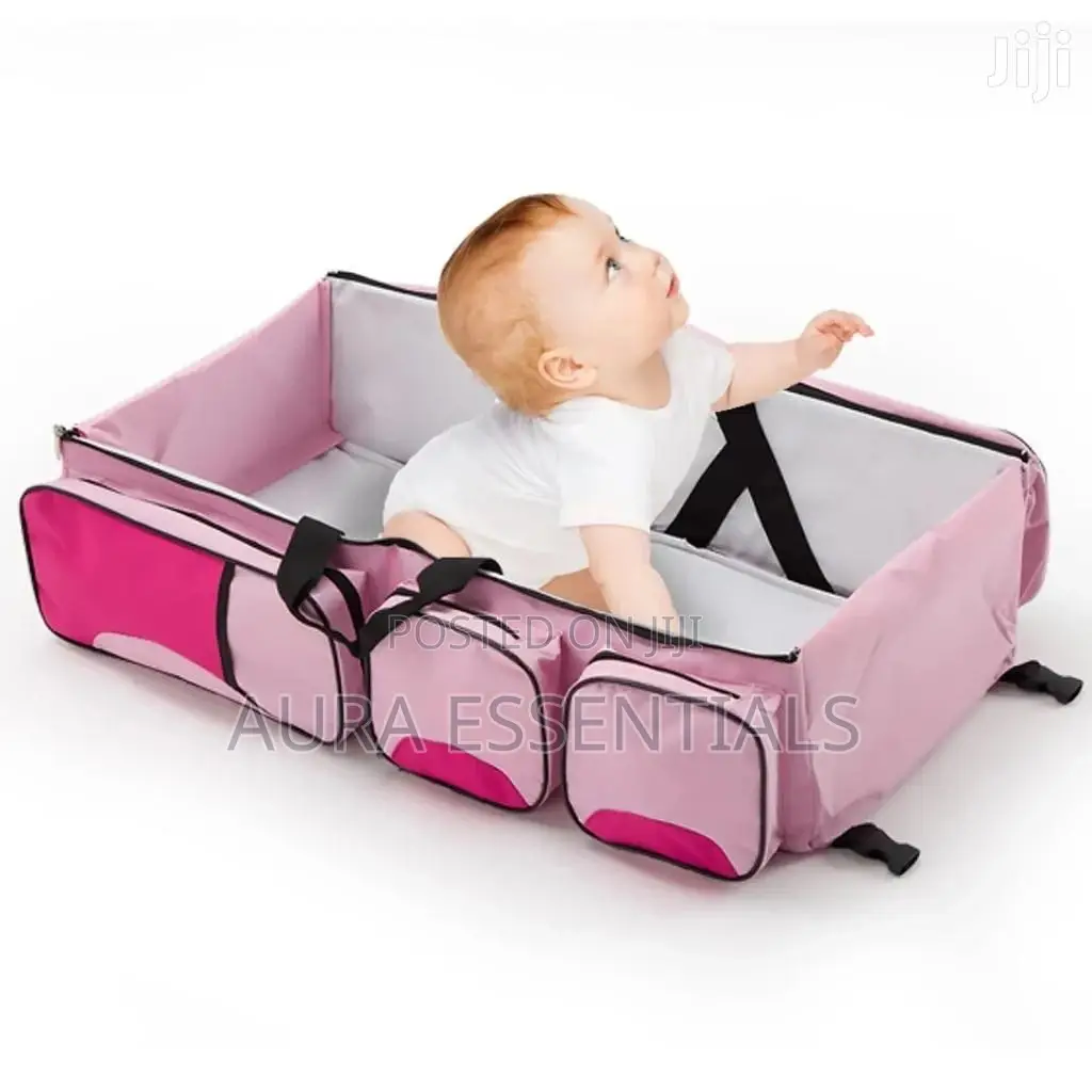 3in1 Diaper Bag Ad Travel Cot Bed