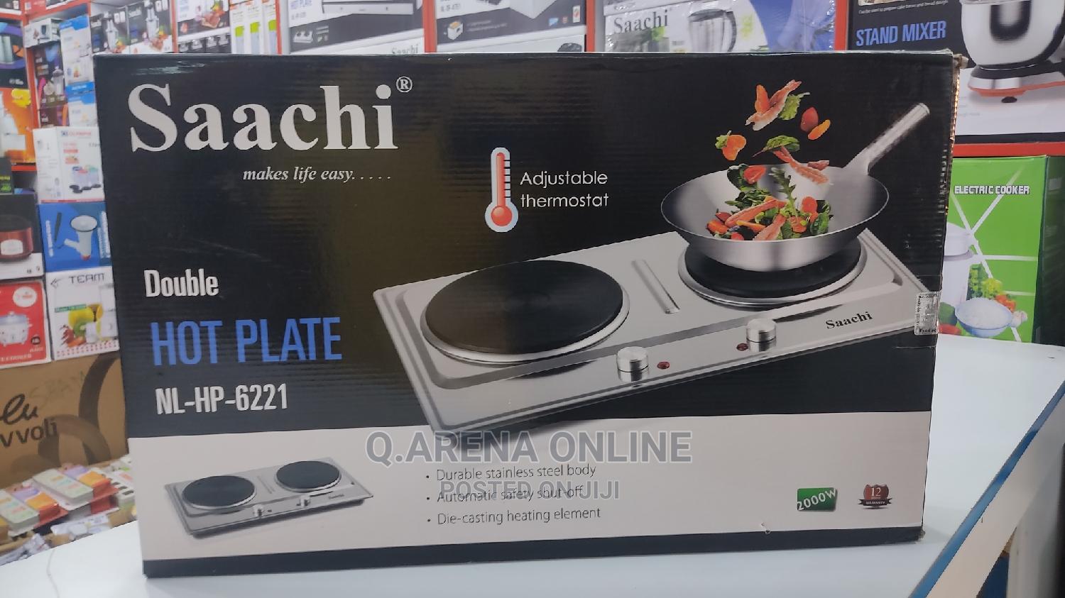 Saachi Heavy Duty Double Solid Hotplate in Central Division Kitchen