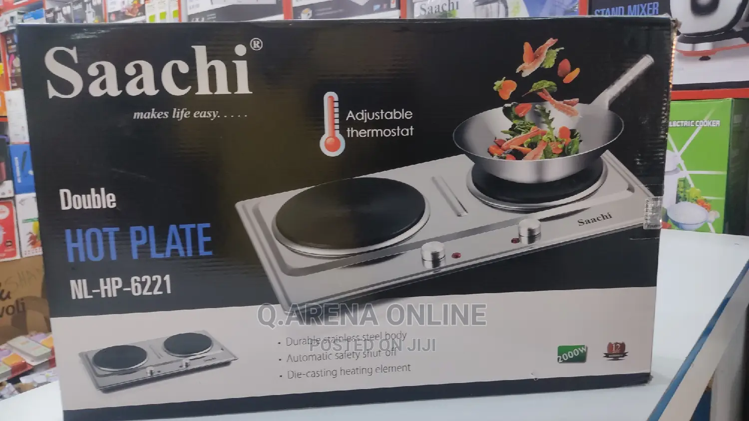 Saachi Heavy Duty Double Solid Hotplate
