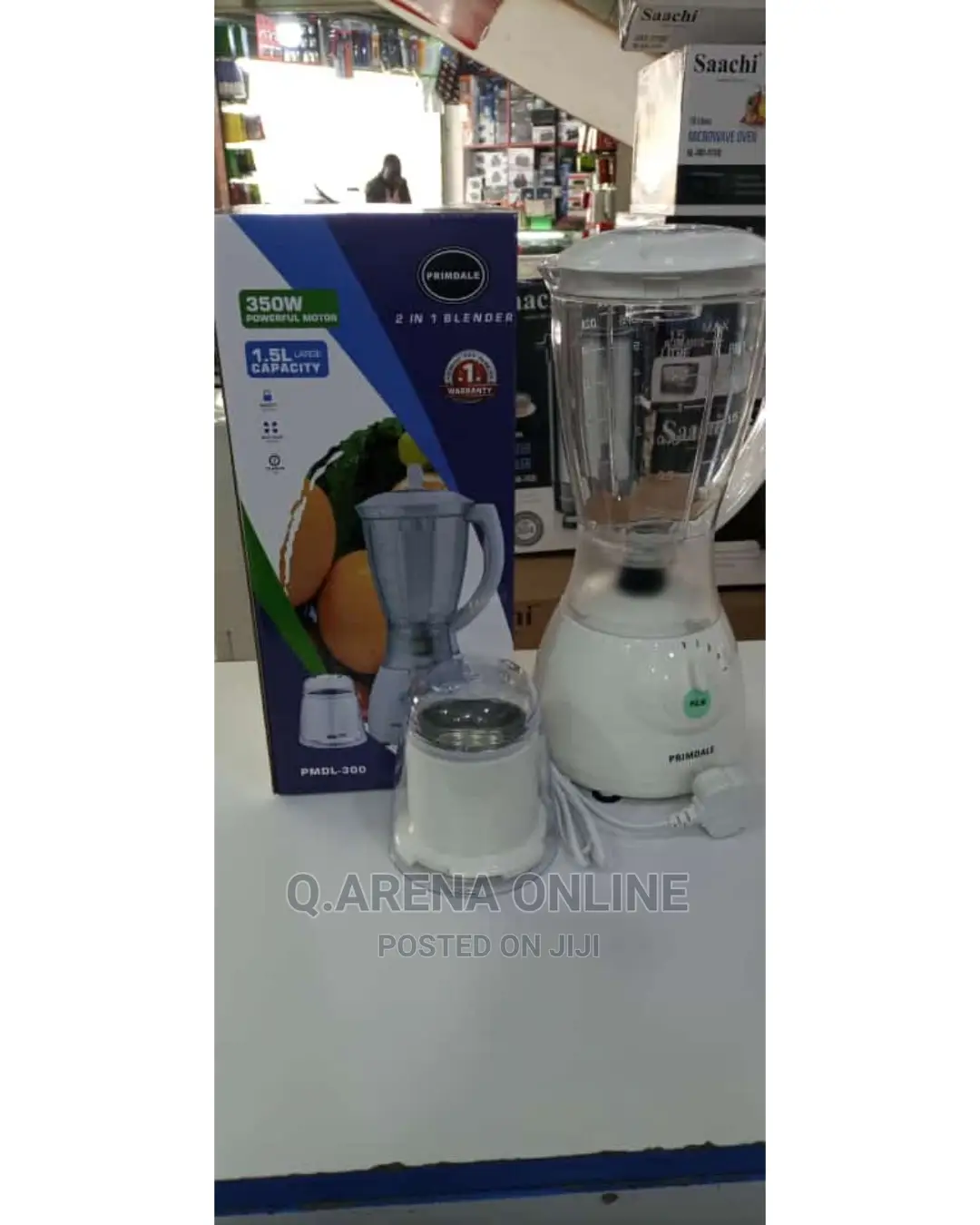 Saachi Blender 2 in 1 1.5litres