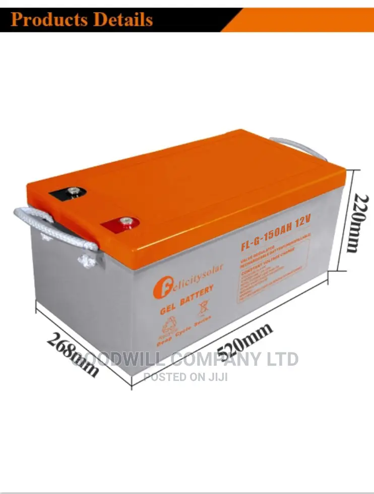 12v 150ah Felicity Gel Battery