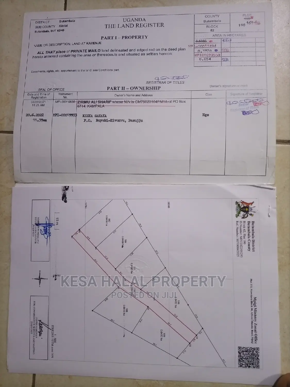 Titled Plots for Sell at Gombe T/N at 9M Am the Owner