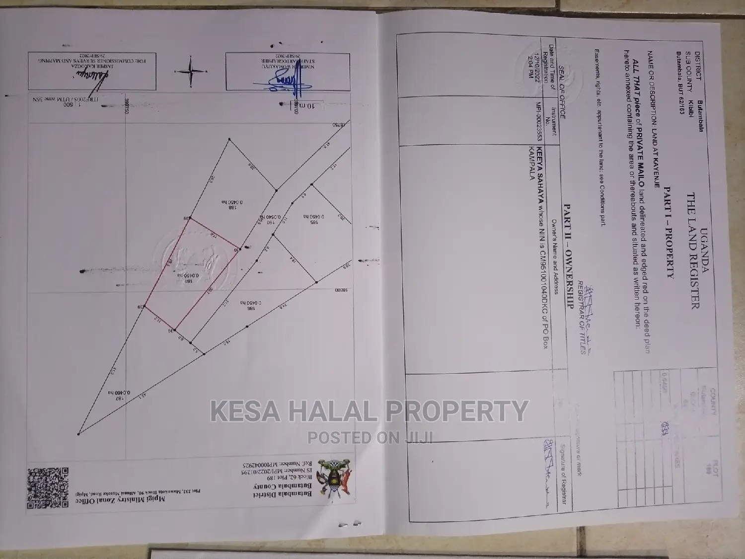 Titled Plots for Sell at Gombe T/N at 9M Am the Owner