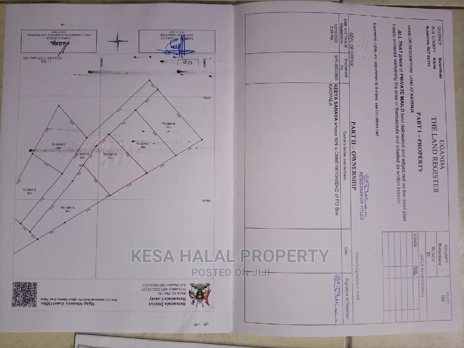 Titled Plots for Sell at Gombe T/N at 9M Am the Owner