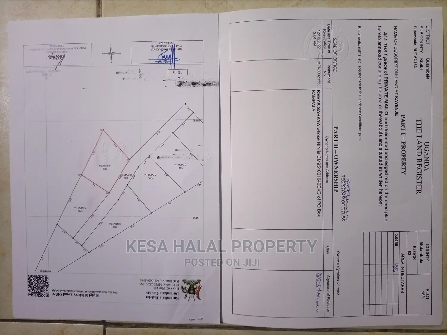 Titled Plots for Sell at Gombe T/N at 9M Am the Owner