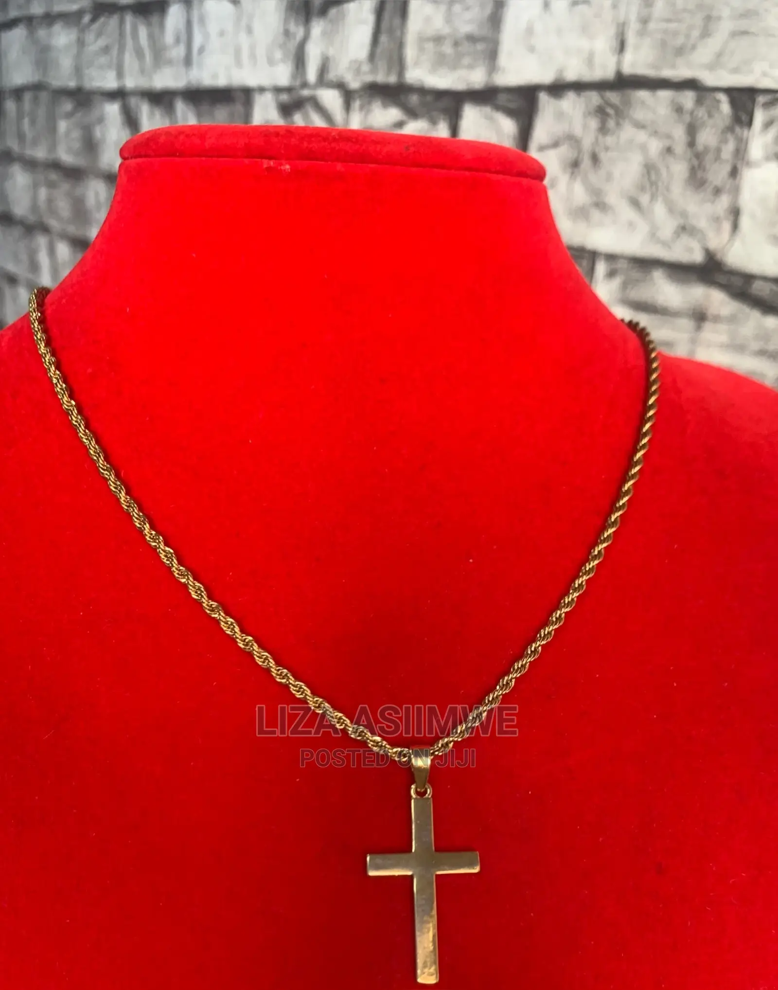 Rope Chains Available With a Cross Pendant