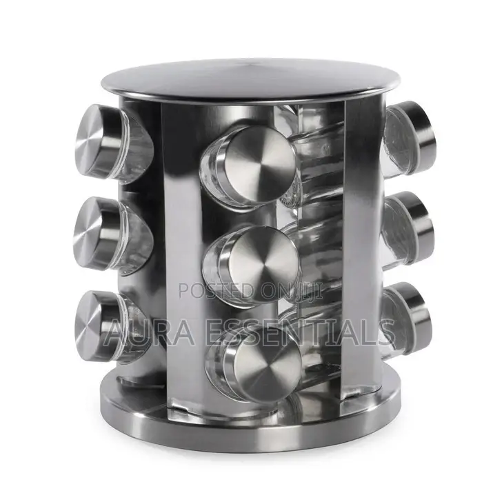 12pieces Rotating Spice Rack/Organiser