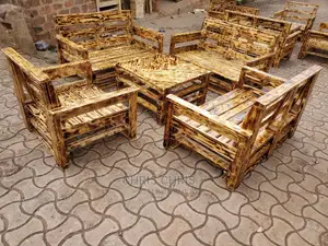 Gas Burnt Pallet Chairs
