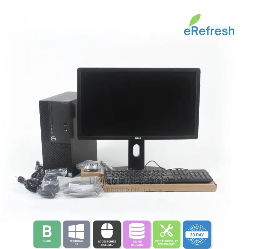 Desktop Computer Dell OptiPlex 3070 2GB Intel Core I3 HDD 500GB