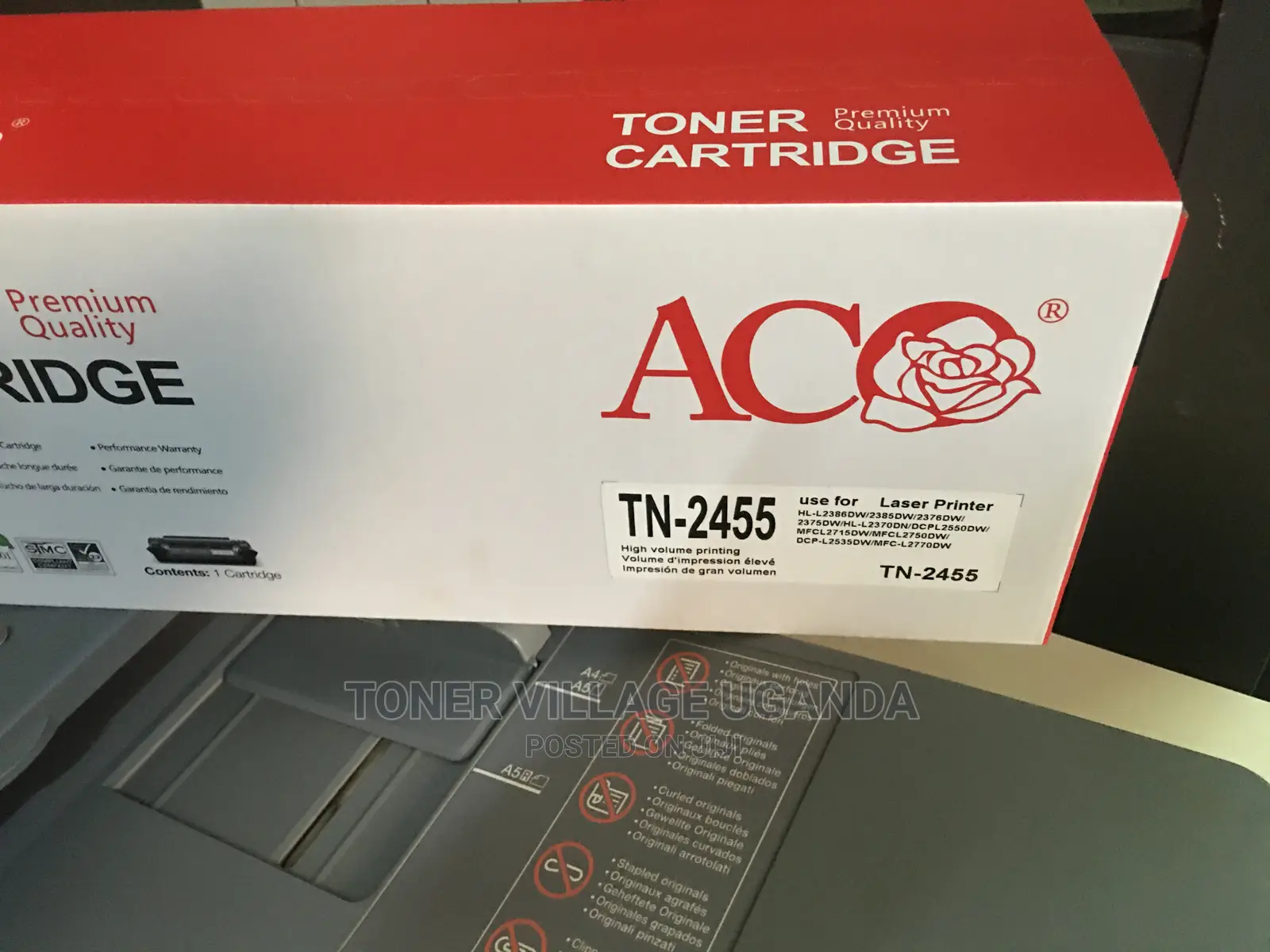 TN 2455 Brother for Use in HL-L2335D, DCP-L2535D, MFC-L2750