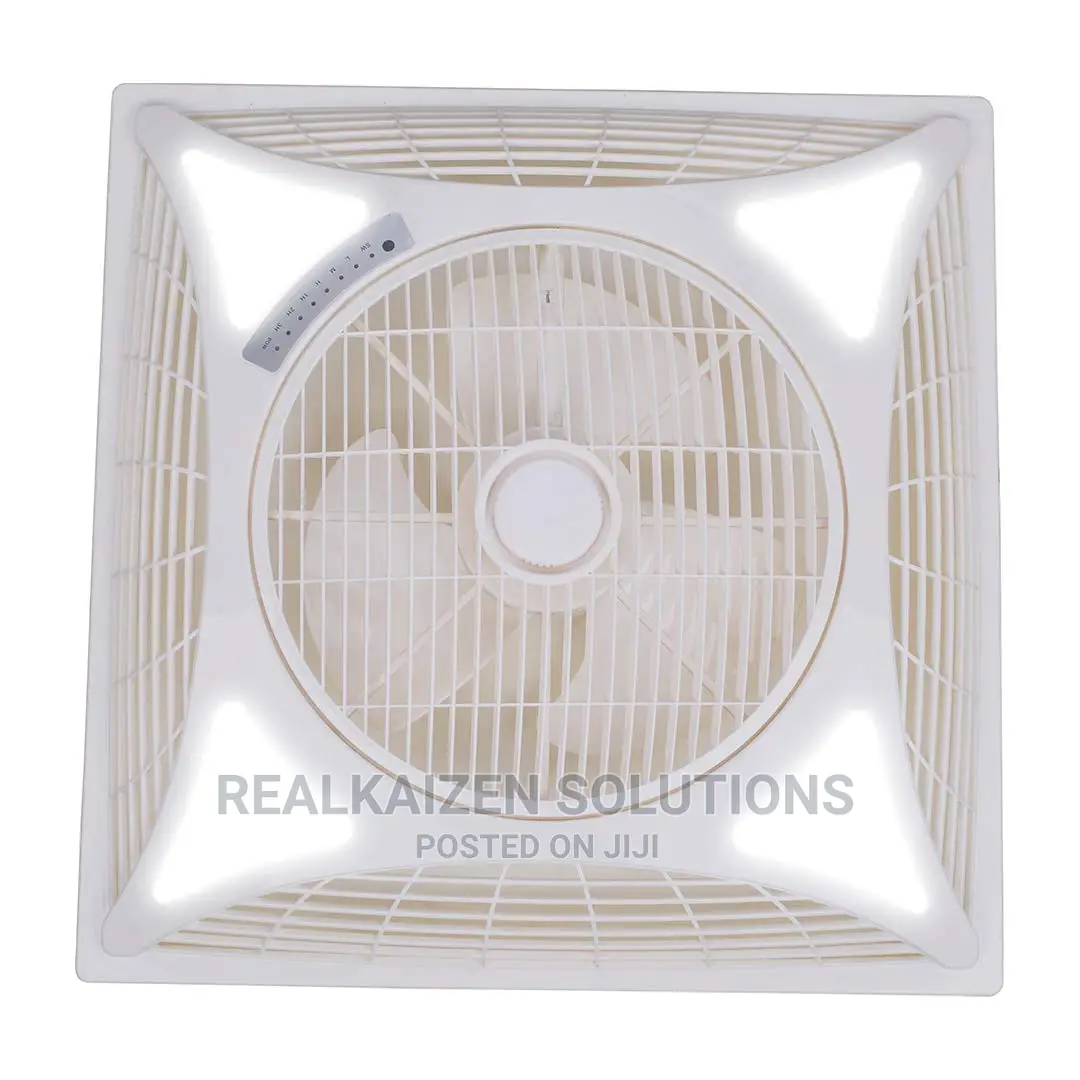ESTIA Recessed Ceiling Fan With LED Light and Remote 60x60
