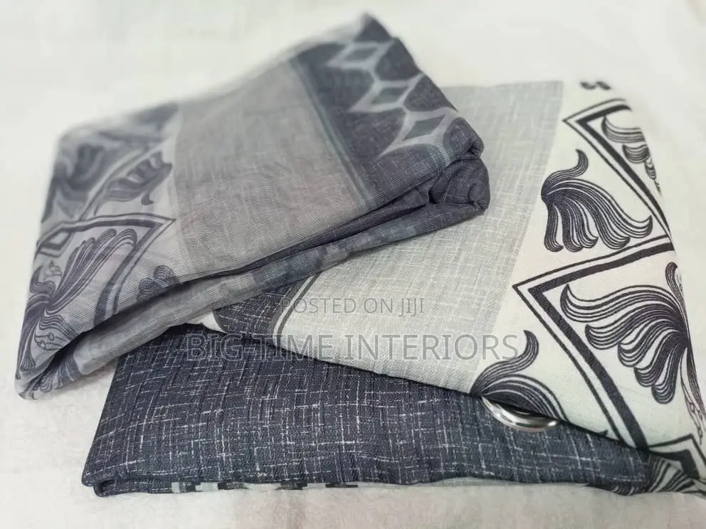 3pieces Already Made Curtains With Net