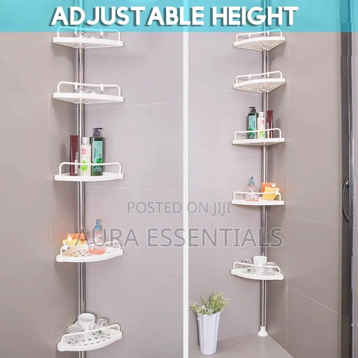 Bathroom Corner Storage Rack