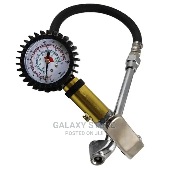 3 in 1 Tire Air Inflator Tyre Pressure Meter Hose Gauge