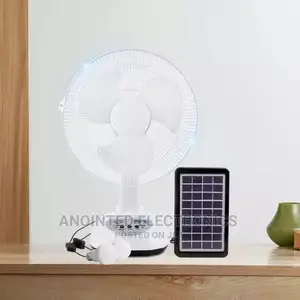 Rechargeable Table Fan With a a Music
