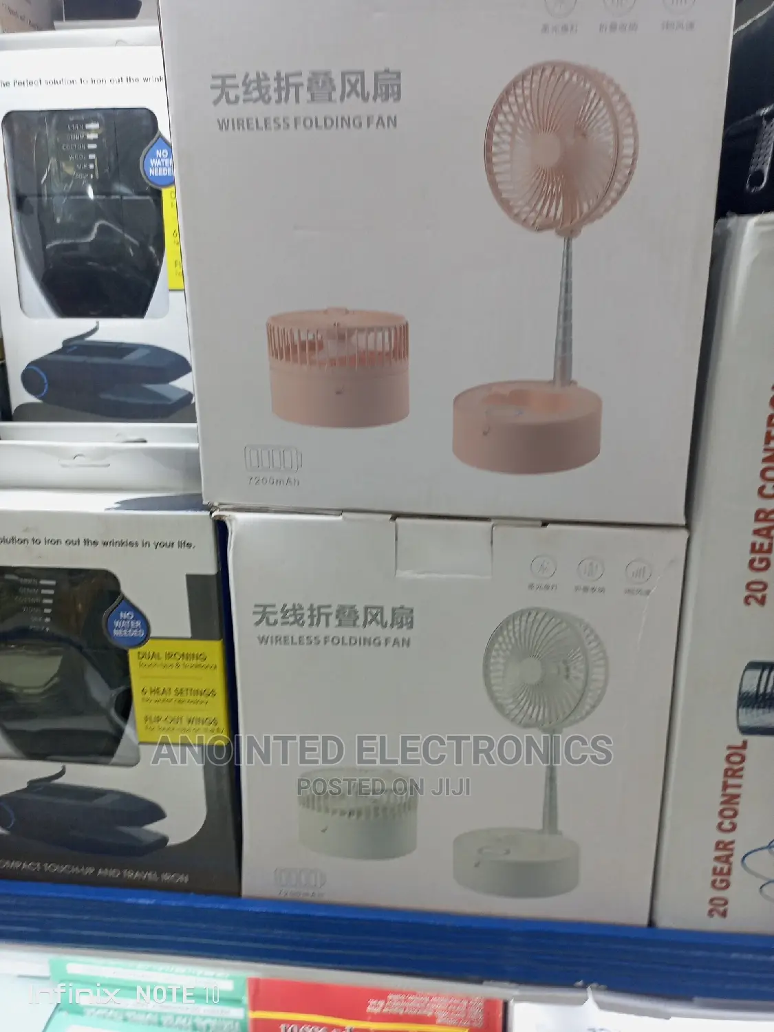 Rechargeable Foldable Table Fan