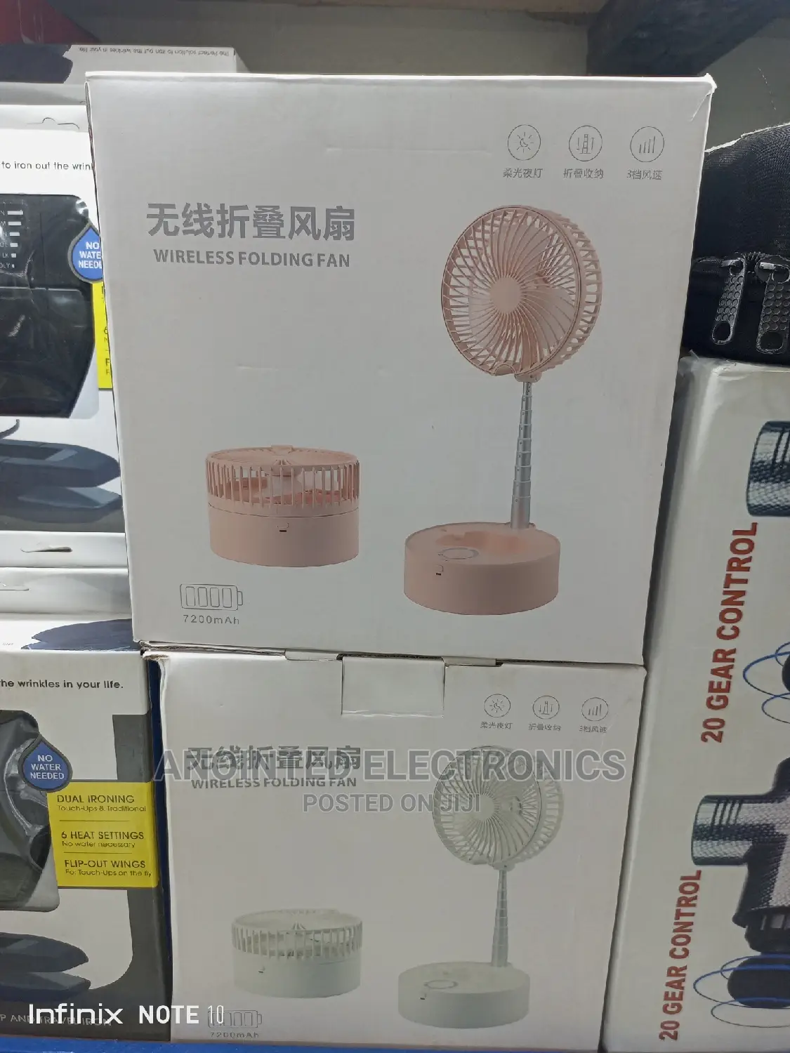Rechargeable Foldable Table Fan