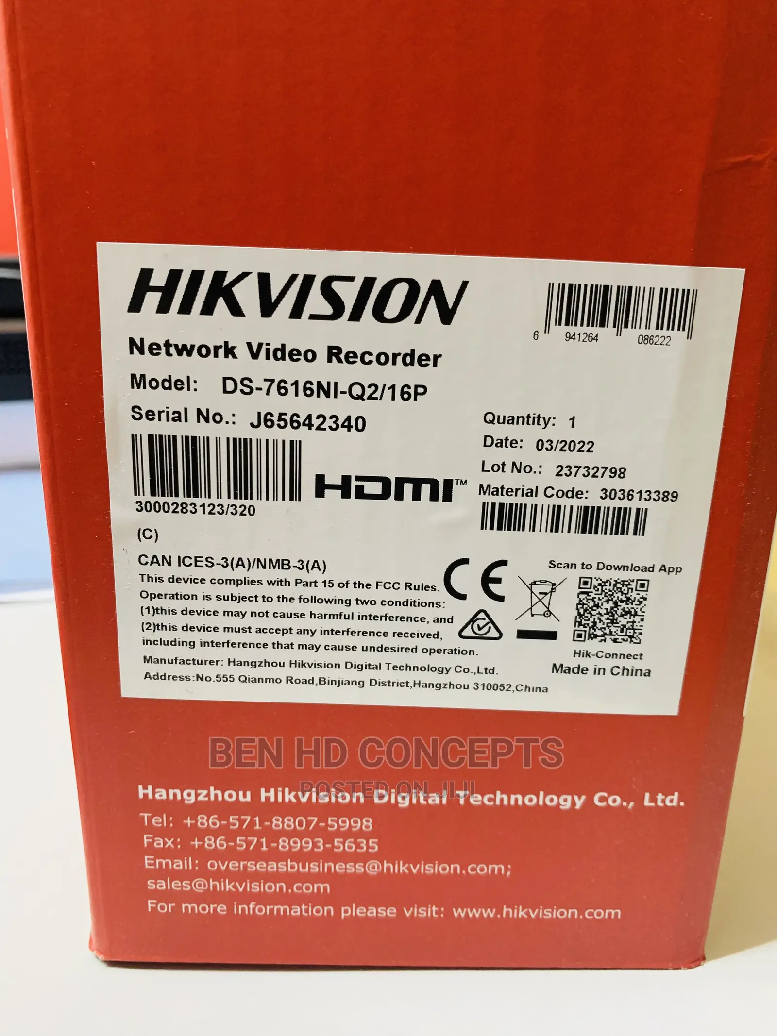 16 Channel NVR Hikvision Q2