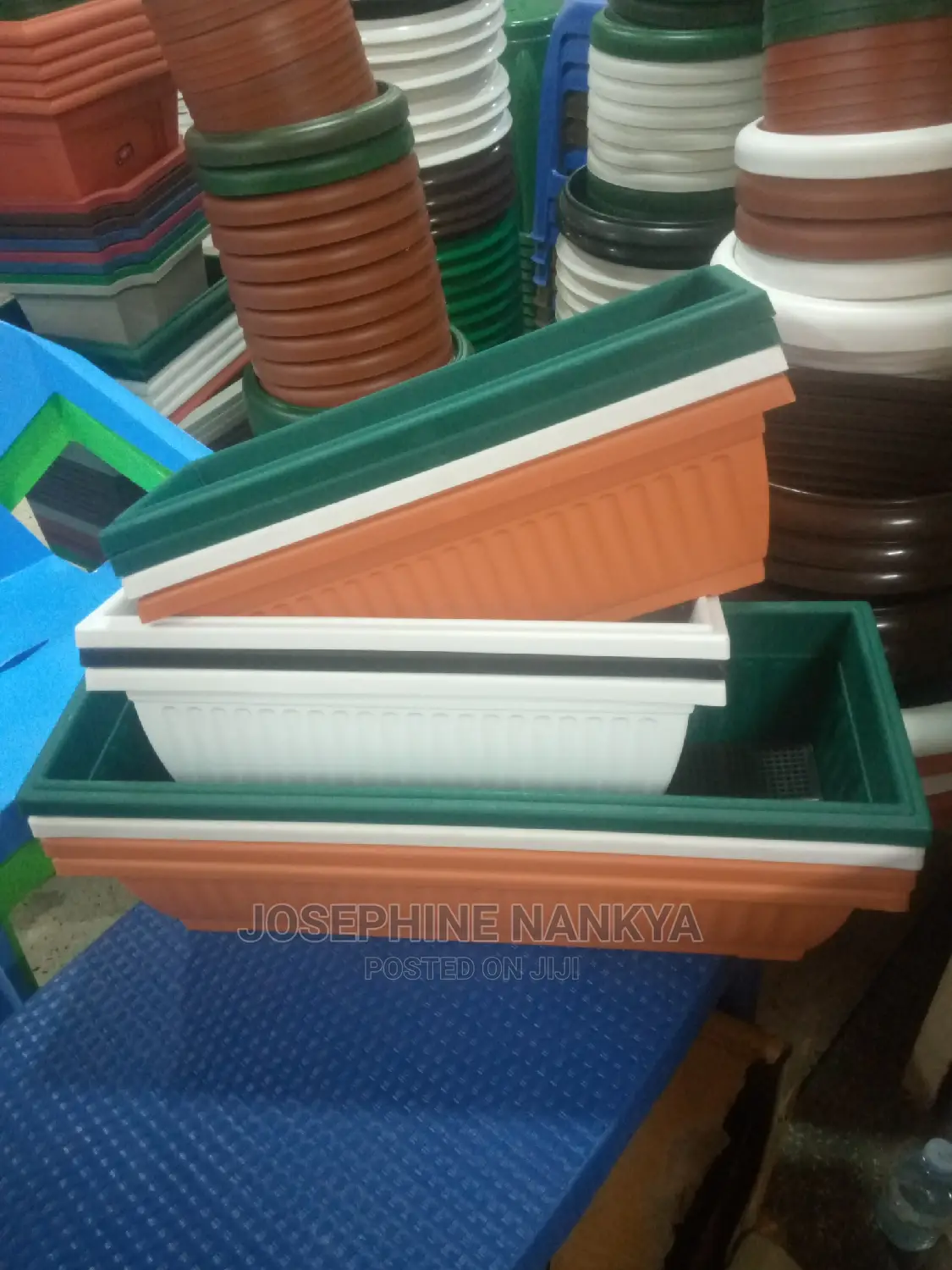 Rectangular Flowerpot, Brown