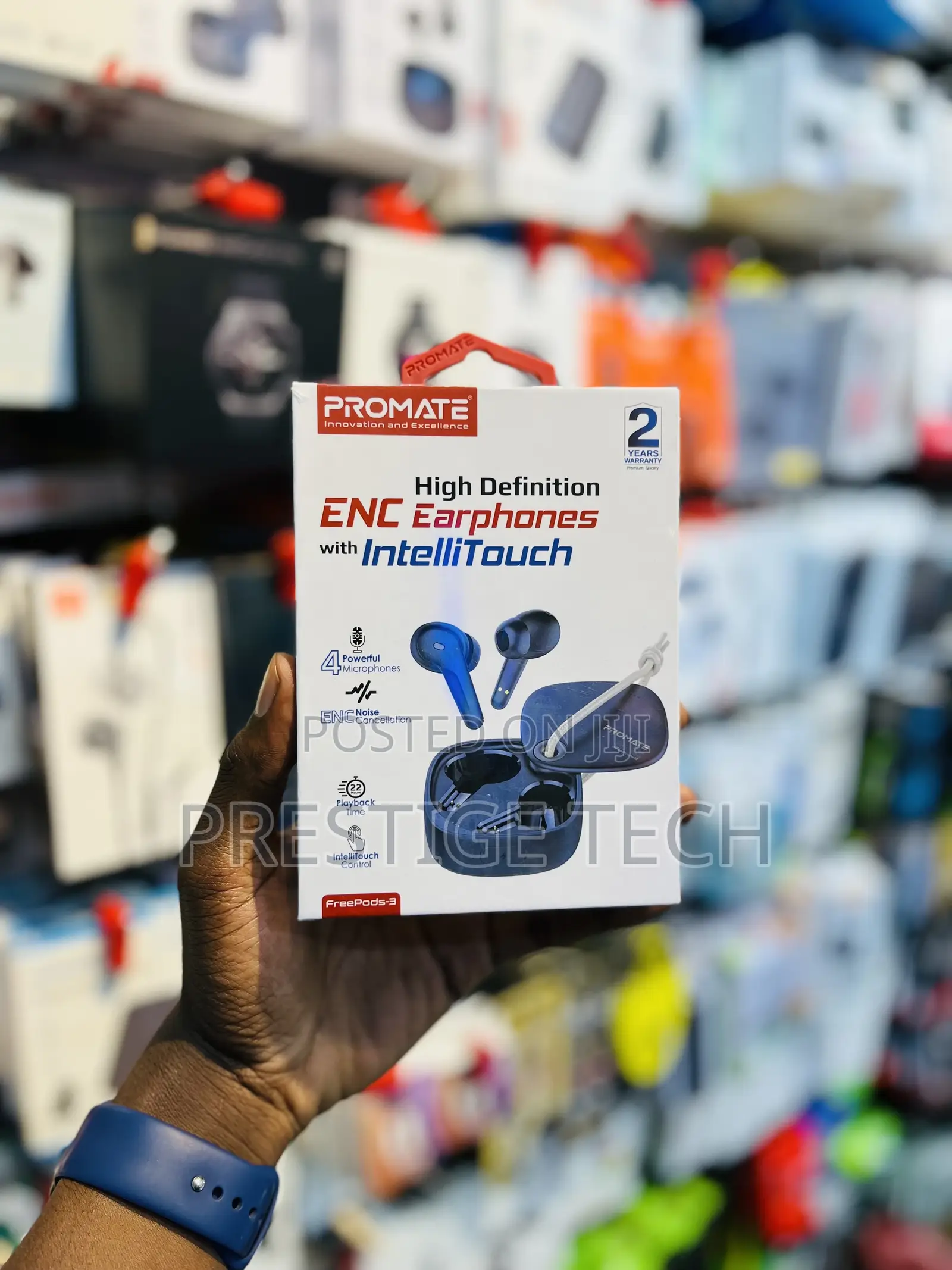Promate High Definition ENC Earphones With Intellitouch