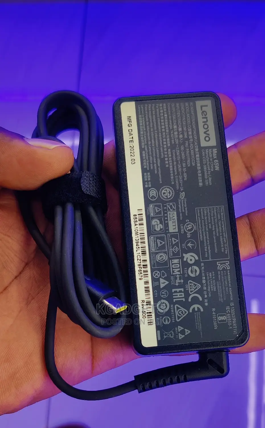 Lenovo Type C Laptop Charger