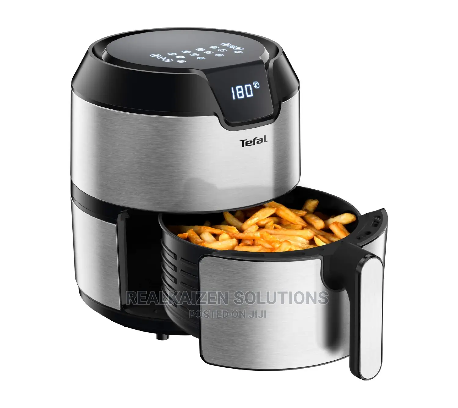 TEFAL 4.2L Stainless Steel Digital Easy Fry Deluxe Air Fryer